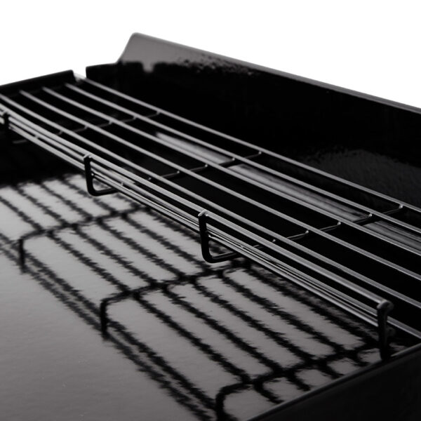 Plancha Gaz Silvia IIG 3 feux Inox Plaque Fonte grille de maintien au chaud Brasero