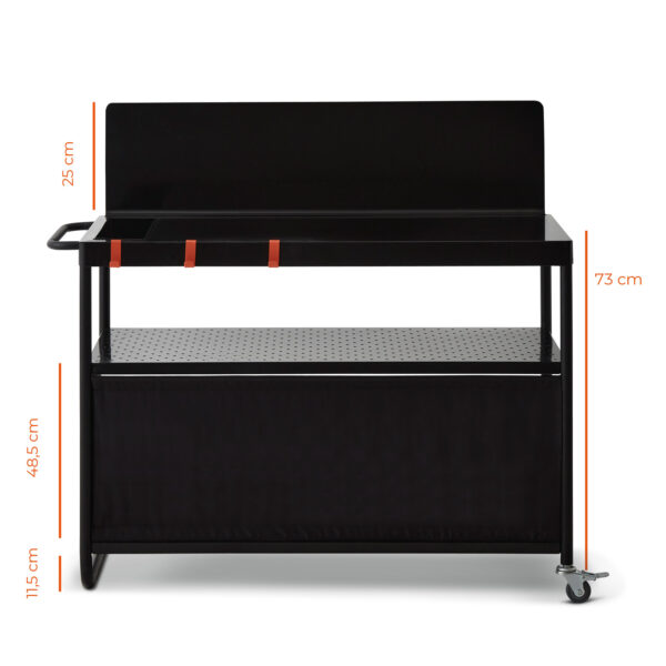 Chariot pour plancha Desserte exterieur Infinite Brasero