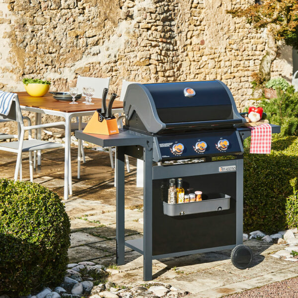 Barbecue spring II 3 feux surface de cuisson mixte Brasero