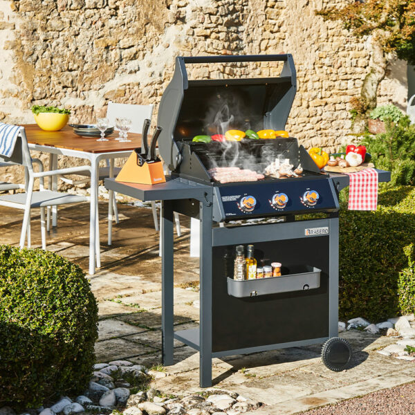 Barbecue spring II 3 feux surface de cuisson mixte Brasero