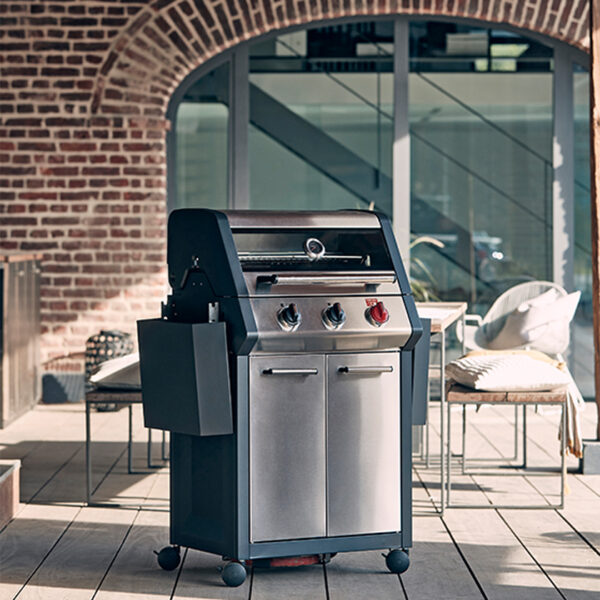 BARBECUE GAZ MONROE PRO X3S TECHNOLOGIES INTELLIGENTES TURBO ZONE EASY CLEAN HEAT RANGE ENDERS