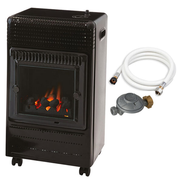 Chauffage Appoint Gaz Ektor Fire Imitation Effet Feu de Cheminee Connectique Inclue FAVEX