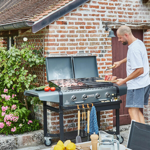 Plancha gaz Margaux Grill et plancha Brasero Gun Metal