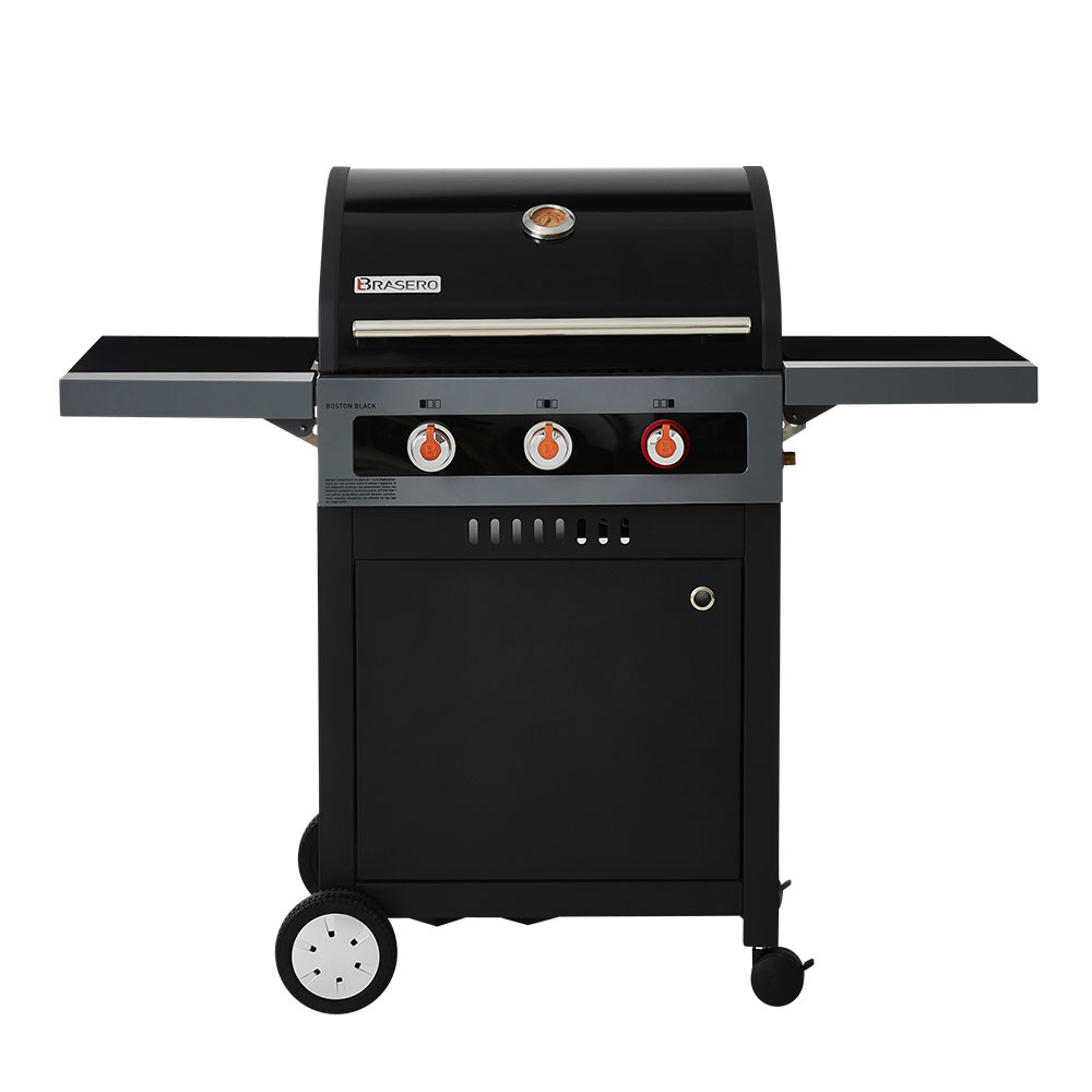 Barbecue Gaz Brasero Boston Black 3 Feux Turbo