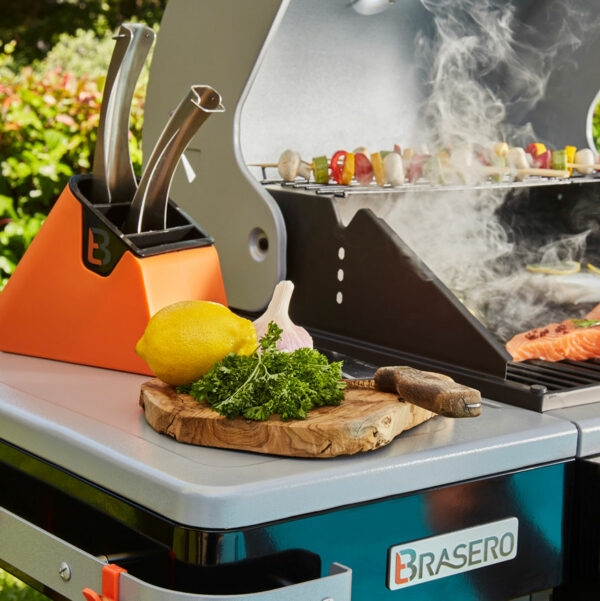 Tablette latérale Plancha barbecue bi energie Brasero Favex