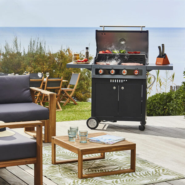 Barbecue Gaz Boston 4K 4 Feux Brasero