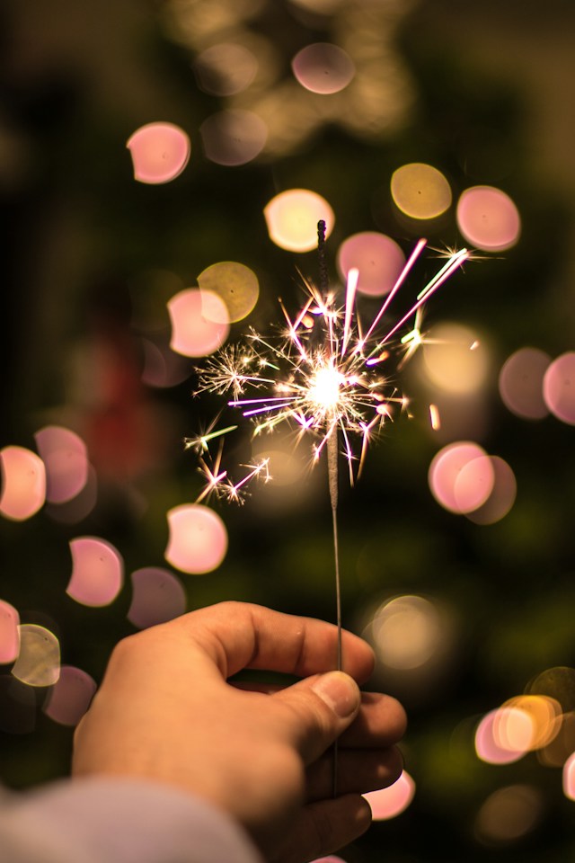 Bougie de fête - Type feu d'artifice