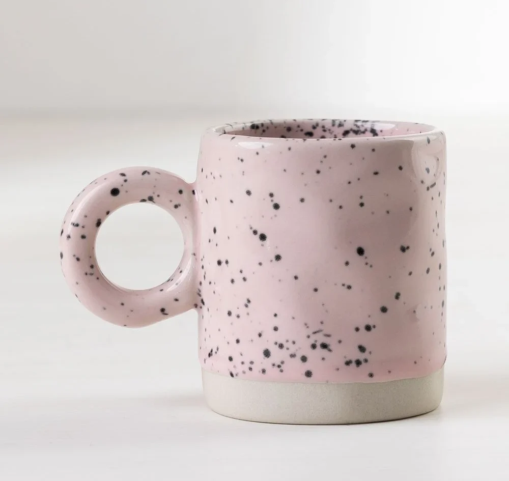 Mug rose tacheté