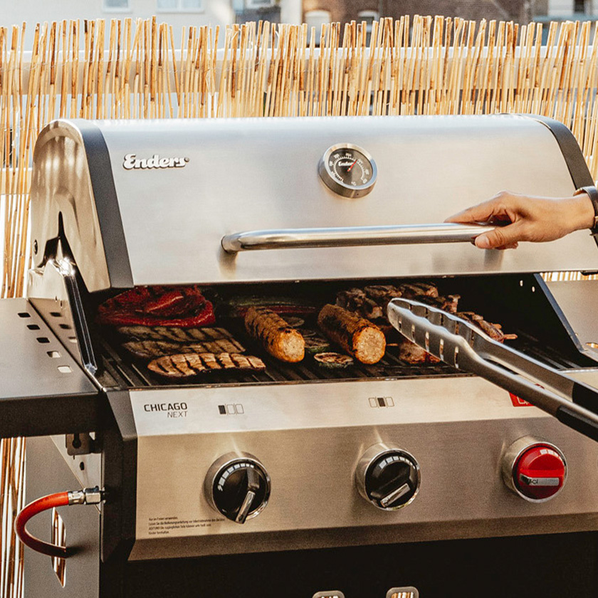 Barbecue Chicago 3R Turbo Barbecue Gaz Enders TurboZone 3 bruleurs Grille de maintien au chaud Enders