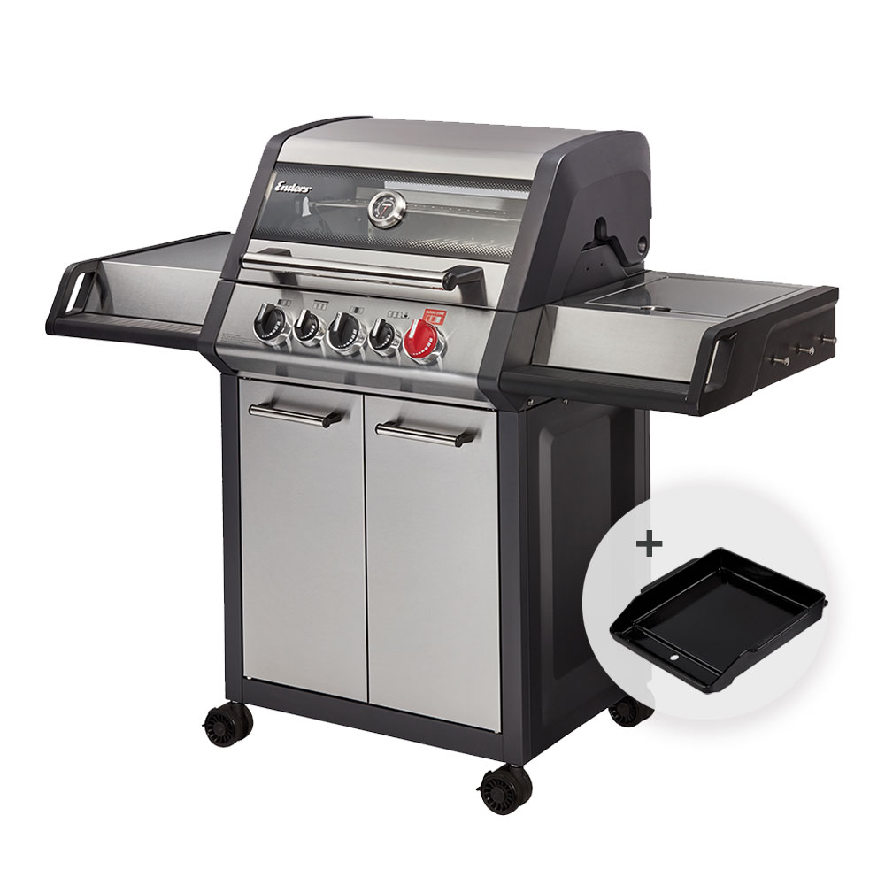 Pack Barbecue Monroe Pro 3SIK Plaque en fonte Enders